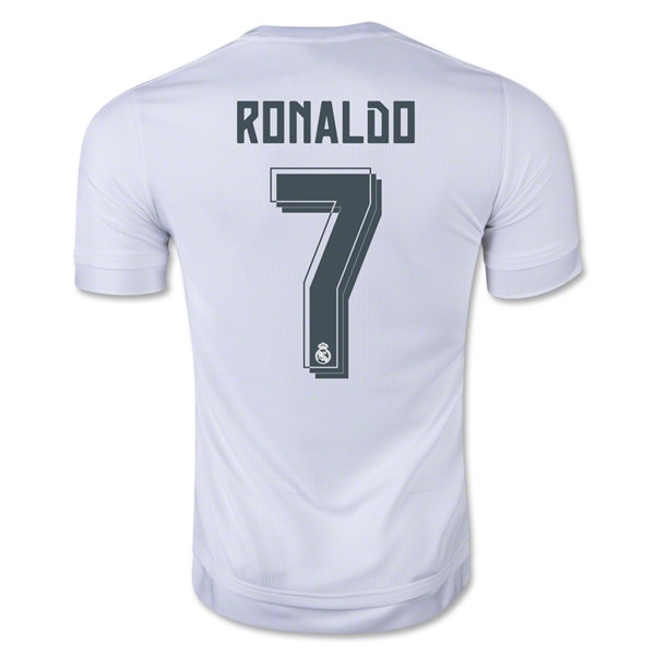 Real Madrid 2015-16 RONALDO #7 Home Soccer Jersey